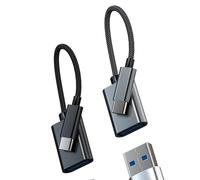 OTG Adaptateur USB C Mâle vers USB 3.0 Femelle Type-C (2 Packs) pour iPhone 15 pour iPad MacBook compatible pour Samsung Android Câble Convertisseur de Données Clé Connecteur Tablette Auto Adapter