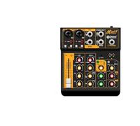 OTG Metal Mixer DJ Console Mini6 With Bluetooth 48V Power Delay Repaeat Effect For Sound Mixing PC Recording Musique live