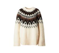 & Other Stories Pull-over brun foncé / noir / blanc, Taille M-L