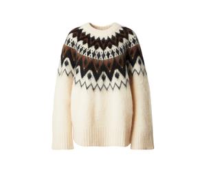 & Other Stories Pull-over brun foncé / noir / blanc, Taille M-L