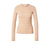 & Other Stories T-shirt noisette / blanc, Taille XS