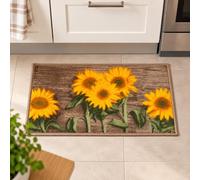 OTHERWISETRIVIAL Tapis d'intérieur/cuisine/entrée, antidérapant, rectangulaire, en polyester et caoutchouc, 432 tournesols 2ème 40 x 70 cm