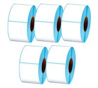 Othim Lot de 5 rouleaux d'étiquettes d'expédition thermiques directes, 40 x 50 x 50 x 500 mm