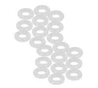 Othmro Lot de 20 Joints de Rondelles Plates en Caoutchouc de Silicone,Blanc,3 mm x 6 mm x 12 mm,pour Robinet de Douche,Tuyau d'arrosage, Joints Toriques de Remplacement
