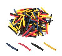 Othmro Lot de 400 Gaine Thermorétractable en Polyéthylène, 3 mm x 40 mm, Rouge, Noir, Jaune, Bleu, Taux de Rétrécissement 2:1, pour les Batteries, Condensateurs, Jouetsd, Isolation électrique