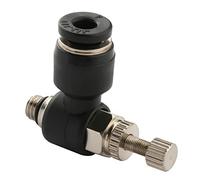 Othmro Pneumatique Raccords de Tuyau Raccord SL4-M5, Connecteur Pneumatique avec Filetage Extérieur, Push In Raccord de Tube de Ligne d'Air en Plastique, pour Le Contrôle du Débit d'air