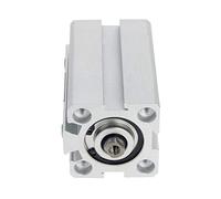 Othmro SDA20 x 45 Cylindres Pneumatiques Minces à Air Comprimé, Vérin Pneumatique Compact en Aluminium, Double Effet, Port PT3/8, pour Systèmes Pneumatiques et Hydrauliques, Alésage 20mm, Course 45mm