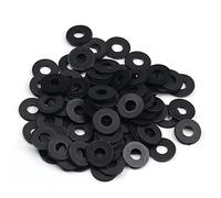 Othmro Sourcingmap Lot de 50 rondelles rondes en nylon M10 x 20 x 2 mm Noir