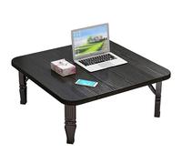 OTHZON Table Basse carrée Japonaise, Table Basse Pliante, Table d'étude, Table à Manger, for Tatami Chambre Salon Baie vitrée Table d'ordinateur Petite Table Kang (Couleur : Zwart, Size : 80x30cm)