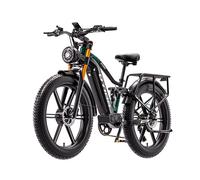 OTIDA RX80 VTT Électrique Bimoteur 2000W - Batterie 48V 20Ah - Freins Hydrauliques - 26x4.0 Fat Bike - Traction Intégrale-noir