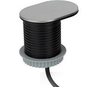 Otio - Bloc Gliss encastrable 16A + USB A+C Inox