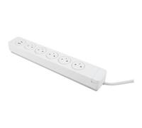 Multiprise parafoudre 5 prises 2P+T 16A + 2 USB - Easy Eject - Mantéa - Otio