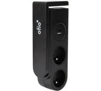 Otio - Bloc multiprise Gekko clipsable - 2 Prises + 2 Ports USB - Noir