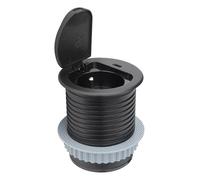 Prise intégrée Otio 16A 1 poste 2P+T sans interrupteur + chargeur USB Type C 2,4A 12W noir