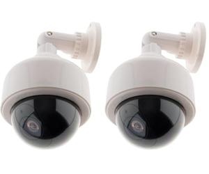 Otio Caméra de Surveillance extérieure factice avec LED (Lot de 2)