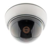 Otio - Caméra de Surveillance Intérieure Factice avec LED - Reproduction Réaliste d'une Caméra de Vidéosurveillance - LED de Dissuasion Simulant Un Enregistrement - Alimentation Par Pile - Noir