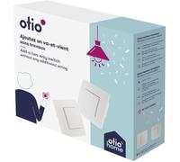 Otio - Interrupteur Va-et-Vient Sans Fil Connecté Encastré - Contrôle Jusqu'à 10 Équipements - Compatible Ampoules LED, Halogènes, Fluocompactes - Portée 100m - Conforme à la Norme CE - Blanc