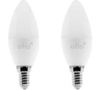 Otio - Lot de 2 ampoules connectées WIFI LED flamme E14 5,5W