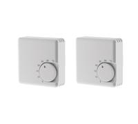 Otio - Lot de 2 thermostats mécaniques 5°C à 30°C - Blanc Blanc