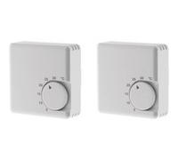 Otio - Lot de 2 thermostats mécaniques 5°C à 30°C - Blanc Blanc