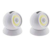 - Lot de 2 veilleuses LED 2W avec détecteur de passage
