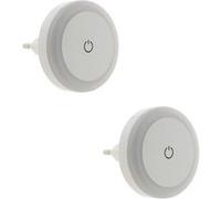 Otio - Lot de 2 veilleuses LED design avec interrupteur tactile
