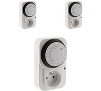 - Lot de 3 programmateurs journaliers mécaniques + voyant 3500W