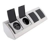 Multiprise d'angle avec clapets de protection 3 prises + 2 USB - Otio