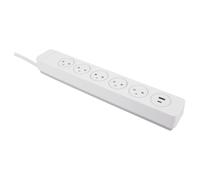 Zenitech Multiprise Easy Eject - 3x2P+T (16A) - 2 ports USB - Mantéa