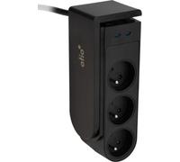 Otio – Bloc multiprise Gekko XL 5 prises + 2 USB‑C PD 20W 1,5 m Noir
