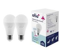 Otio - Pack de 2 ampoules connectées WIFI LED E27 RGB G