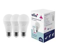 Otio - Pack de 3 ampoules connectées WIFI LED E27 RGB G
