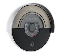 Otio - Platine de Rue Moon pour Portier Vidéo à Composer - Noir - Caméra Grand Angle Vision Nocturne - Fixation Plafond - Ouverture Portail et Gâche Électrique - Aluminium avec Casquette Protection