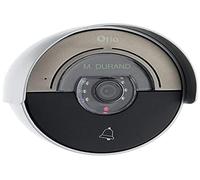 Otio - Platine de Rue Moon pour Portier Vidéo à Composer - Noir - Caméra Grand Angle Vision Nocturne - Fixation Plafond - Ouverture Portail et Gâche Électrique - Aluminium avec Casquette Protection