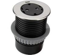 Otio - Prise encastrable affleurante Schuko + USB-C - Noir Noir