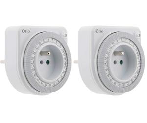 Otio Programmateur mécanique - Blanc (Lot de 2)