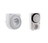 Otio - Programmateur mécanique Blanc & Zenitech Programmateur journalier mécanique Inter. Voyant 3680 W