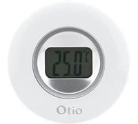 Otio thermomètre d'intérieur avec écran LCD 77 mm blanc Blanc G