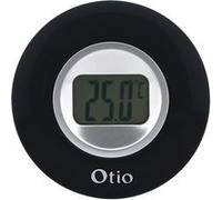 Otio thermomètre d'intérieur avec écran LCD 77 mm noir Noir