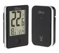 Thermomètre intérieur extérieur sans fil Noir - écran LCD - Otio