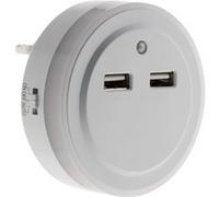 Otio - Veilleuse LED automatique avec 2 ports USB Blanc G