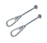 OTITU Balançoire Type A M12 140 mm SET 2 Pièces - Crochet De Sécurité Avec Mousqueton Roulement Nylon Acier