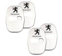OTJSM Protecteur de Couverture Serrure de Porte de Voiture pour Peugeot 2008 2016-2019, Garde Loquet Cap Autocollant Boucle Anti-Corrosion Intérieur Acier Inoxydable,A