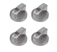 OTKARXUS Lot de 4 boutons de commande universels en métal pour cuisinière à gaz, cuisinière à gaz et divers fours - 6 mm (6 mm)