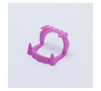OTKSMDYY 5 pièces Helloween Dents de Vampire Personnage rétractable Adulte dentier Zombie Ensemble(Pink)