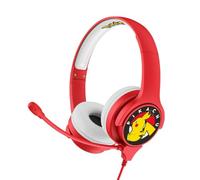 OTL Technologies Casque Pokémon Pikachu Gaming Arceau avec fil Rouge/Blanc