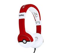 OTL Technlogies Pokemon Pokeball Junior Casque d'écoute, Filaire, pour Enfants (Produit sous Licence Officielle)