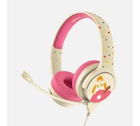 OTL Technologies Animal Crossing Casque Interactif pour Enfant avec Microphone à Perche, 3 Ans et Plus, Crème/Rose AC0848