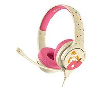 OTL Technologies Animal Crossing Casque Interactif pour Enfant avec Microphone à Perche, 3 Ans et Plus, Crème/Rose AC0848