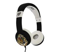 OTL Technologies Casque audio JUNIOR pour enfants Harry Potter Hogwarts (arceau rembourré, volume limité à 85 dB, design coloré, mixte), Noir